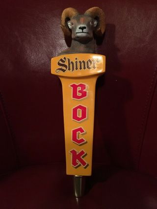 Shiner Bock Ram Head Tap Handle -
