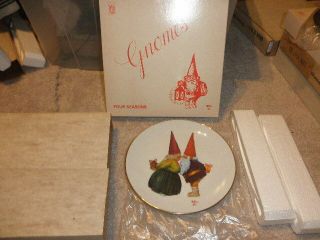 Rien Poortvliet " Gnome Bliss " Gnomes Four Seasons Plate Fairmont 1979