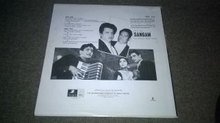 Sangam (Angle) LP Rare Bollywood Hindi Indian Music Shankar Jaikishan 2