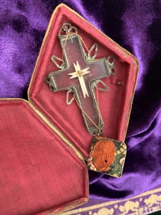 Authentic Vatican Relic True Cross Jesus Catholic Reliquary Saint Bible Crucifix