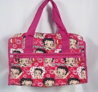 Betty Boop Pink Dufflel Bag Overnight Travel Carry On Size Nwot
