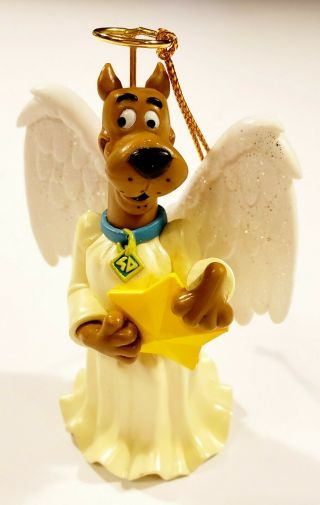 Vintage Scooby Doo 1999 Angel Halo Christmas Ornament Hanna Barbera Collectible