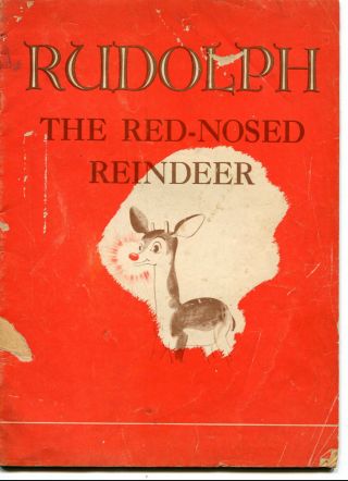 1939 " Rudolph The Red - Nose Reindeer " S/c Early Montgomery Ward Origin Printing