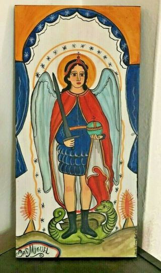 St.  Michael The Archangel,  San Miguel,  Retablo,  Santo,  Santa Fe