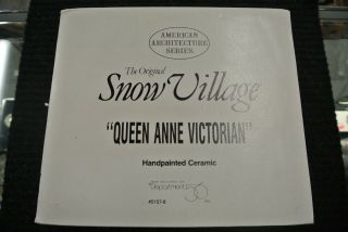 Department 56 Snow Village Queen Anne Victorian American Architecture Series