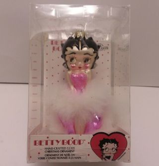 Betty Boop Hand - Crafted Glass Holiday Ornament Kurt Adler 2016