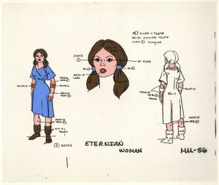 He - Man/she - Ra Masters Of The Universe Animation Art Eternian Woman Model Cel