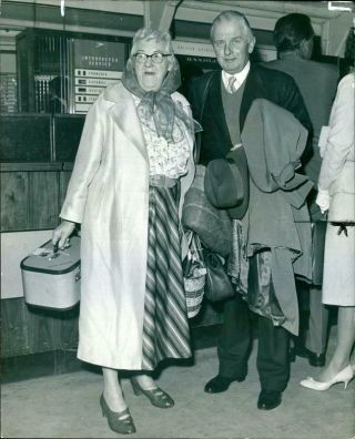 Vintage Photograph Of Margaret Rutherford And Her Husband,  Stringer Davis