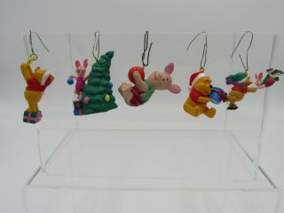 Set Of 6 Hallmark Miniature Keepsake Winnie The Pooh Christmas Ornaments