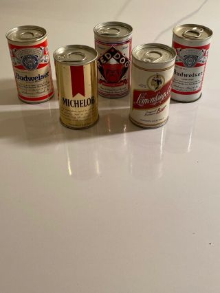 5 Mini Beer Cans With Golf Balls Budweiser Leinenkugel Michelob Red Dog