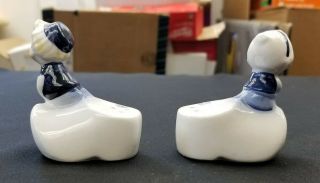 Dutch Boy Girl Shoes Salt & Pepper Shakers Ceramic Pair Set E - 5816 2