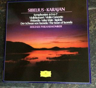 Sibelius - Box Set Of Symphonies 4/5/6 And 7 Conducted By Herbert Von Karajan