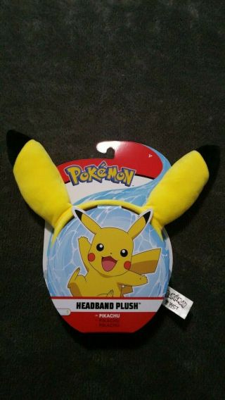 Pokemon Pikachu Headband Plush Official Licensed Cosplay