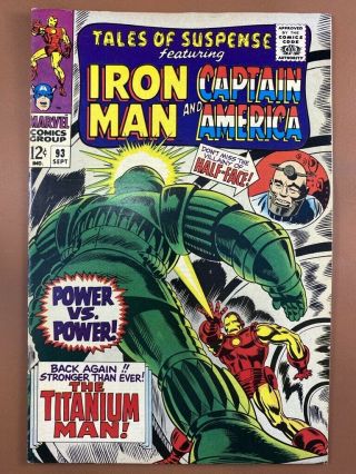 Tales Of Suspense 93 Marvel Captain America & Iron Man Appearance Silver Age