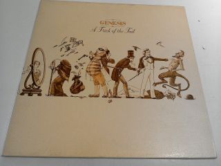 Genesis A Trick Of The Tail Ex Vinyl Record Lp Cds 4001 Textured Sleeve & Insert