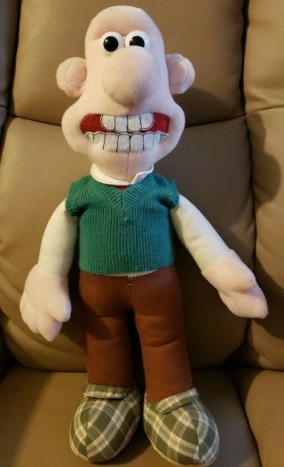 Vintage Wallace Of Wallace & Gromit Plush Stuffed Doll Toy 1989 Aardman Bbc