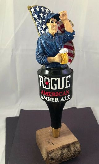 Beer Tap Handle Rogue American Amber Ale Beer Tap Handle Figural Beer Tap Handle