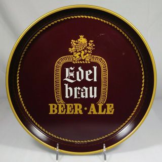 Old Edel Brau Beer Tin Serving Tray Edlebrau Brewery Inc.  Brooklyn York Ny