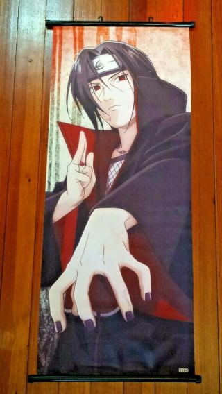 Naruto " Itachi Uchiha " 40cm X 100cm Anime Cloth Wall Scroll