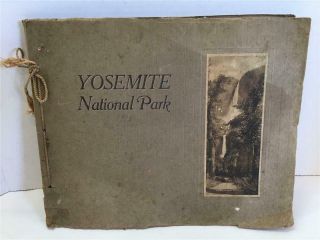 1918 Personal Yosemite Scrapbook Travel Pics & Professionally Taken Photos 23 Pg