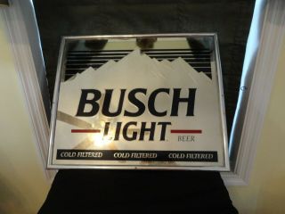 1991 Anheuser - Busch Light Beer Mirror
