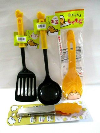 Sanrio Kitchen Tool Set Of 4 4gudetama Syamoji Otama Turner Tong Made In Japan