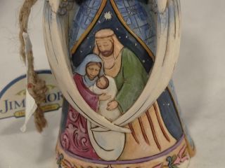 Jim Shore Angel with Wings Around Holy Family Nativity Christmas Ornament 2011 2