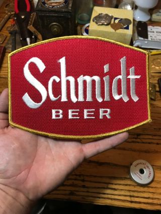 Schmidt Beer Pabst Red Gold Classic Patch Sew On Brewing Brewery Dealer Salesman