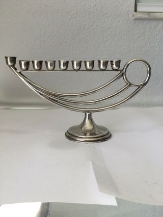 Sterling Silver 925 Menorah Judica Jewish Hanukkah