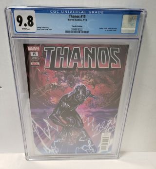 Thanos 15 Cgc 9.  8 1st Appearance Of The Fallen One Silver Surfer Fourth Print