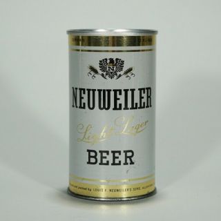 Louis Neuweiler Light Lager Beer Zip Top Can Allentown Pennsylvania 98 - 10 - Sharp