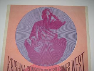 Hare Krishna Swami Bhaktivedanta Grateful Dead Janis Joplin Concert Poster 1967 2