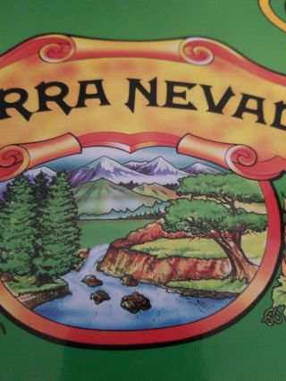 Sierra Nevada pale ale beer waterfall trees sign Brewing co chico ca rare 2