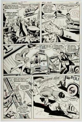 Bob Oksner & Vince Colletta Superman Family 211 Story Pg 2 Orig.  Art (dc,  1981)