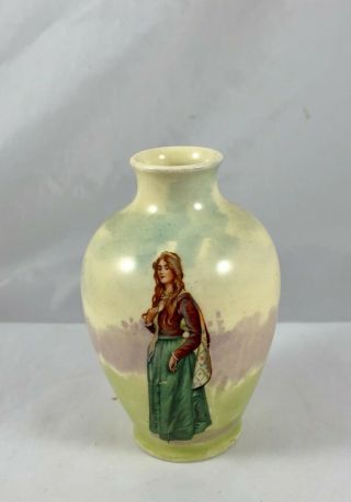 Estate Fresh Antique Royal Doulton Miniature Vase Juliet Shakespearean Series