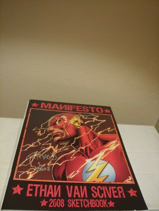 Signed Manifesto Ethan Van Sciver Sketchbook Green Lantern The Flash X Men