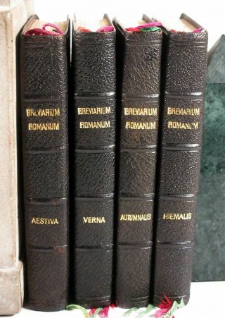 Breviarium Romanum Roman Breviary Vulgate Psalms 1915 Pustet 4 vol Latin 2