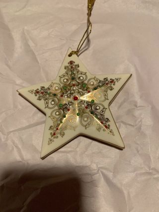 Lenox China Jewels Nativity Star Of Bethlehem Ornament No Box Rare