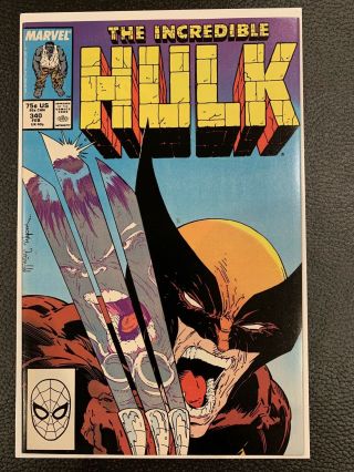 Incredible Hulk 340,  Mcfarlane Cover,  Hulk/wolverine,  Book
