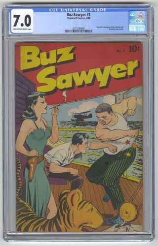Buz Sawyer 1 Cgc 7.  0 Standard Comic Reprints Newspaper Strips