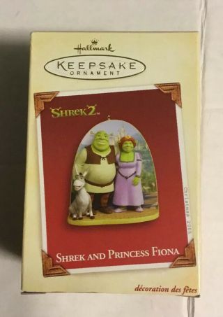 2005 Hallmark Shrek And Princess Fiona Shrek 2 Ornament