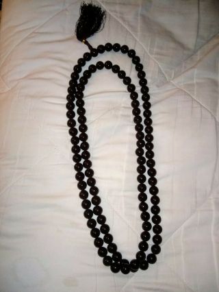 Cherry Amber Faturan Bakelite Prayer Beads Approx.  Length 36inches Long