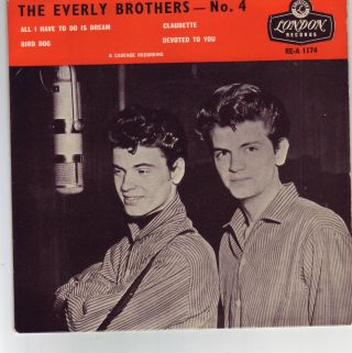 The Everly Brothers No 4 Ep In Sleeve Rare 1958 London Records
