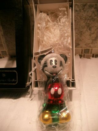 Christopher Radko 1996 Disney Mickey Mouse Christmas Ornament