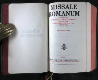 Missale Romanum 12 (No 2392) Editio Iuxta Typicam Benziger Brothers 1962 VG Cond 2
