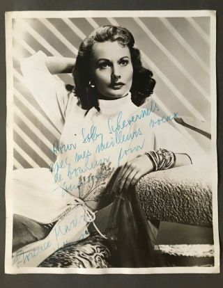 Authentic Florence Marly Signed In Person Autograph On B&w Photo 25cm X 20