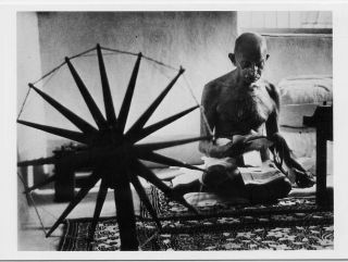 Mahatma Gandhi 1946 Photo By Margaret Bourke - White Life Art Postcard