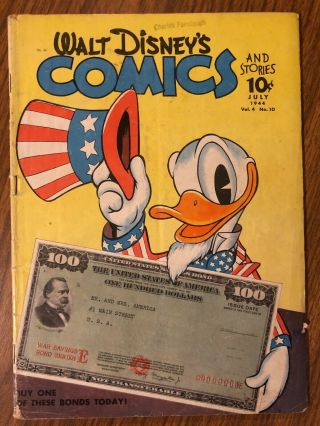 Walt Disney Comics And Stories 46.  July 1944.