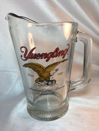 Yuengling Large Glass Beer Pitcher