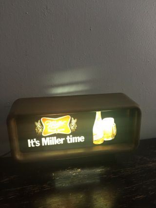 Miller High Life Beer Its Miller Time Light Up Bar Sign